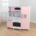 Bucatarie moderna roz mare de joaca - Large Play Kitchen Kidkraft Pink Bucatarie moderna roz mare de joaca - Large Play Kitchen Kidkraft Pink